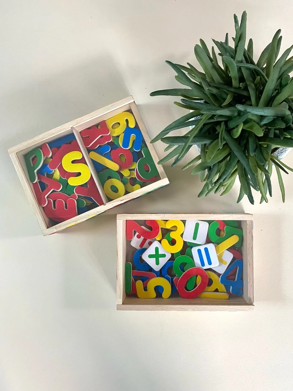 MELISSA & DOUG - Alphabet & Numbers Wooden Magnet Sets